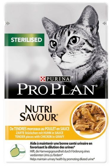 Karma dla kotów po sterylizacji lub kastracji - Purina KURCZAK 85g
