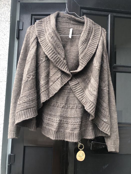 Casaco se malha castanho tamanho M