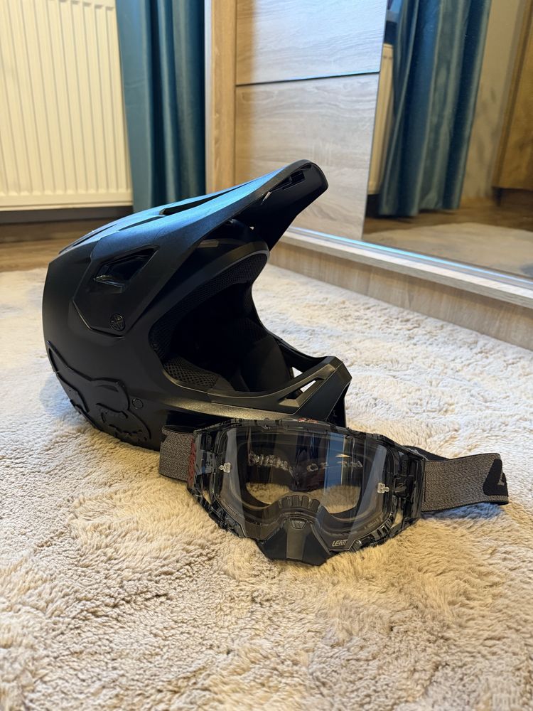 Kask rowerowy FOX Rampage rozmiar M + gogle