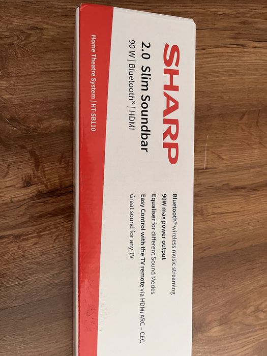 Soundbar Sharp 2.0 Slim Soundbar 90W
