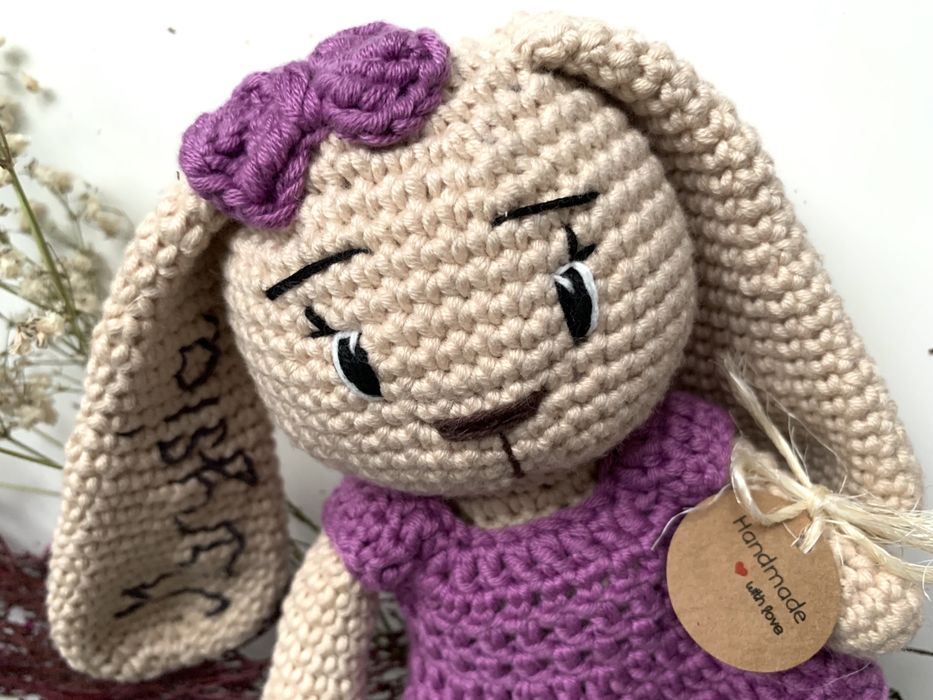 Królik na szydełku handmade