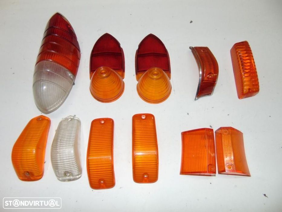 Opel antigos vidros de farolins