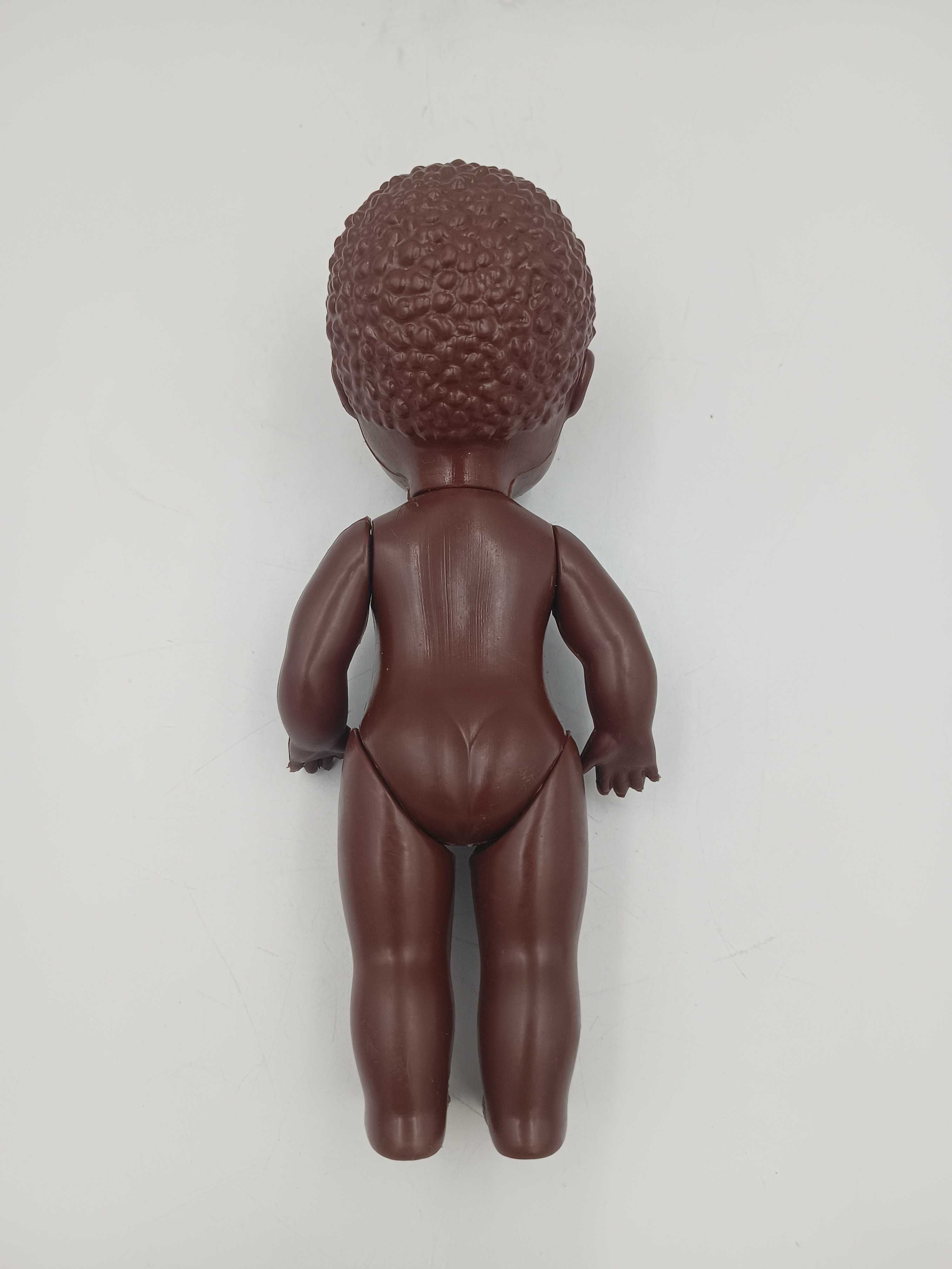 Lalka z PRL Murzynek Bambo stara zabawka 24cm
