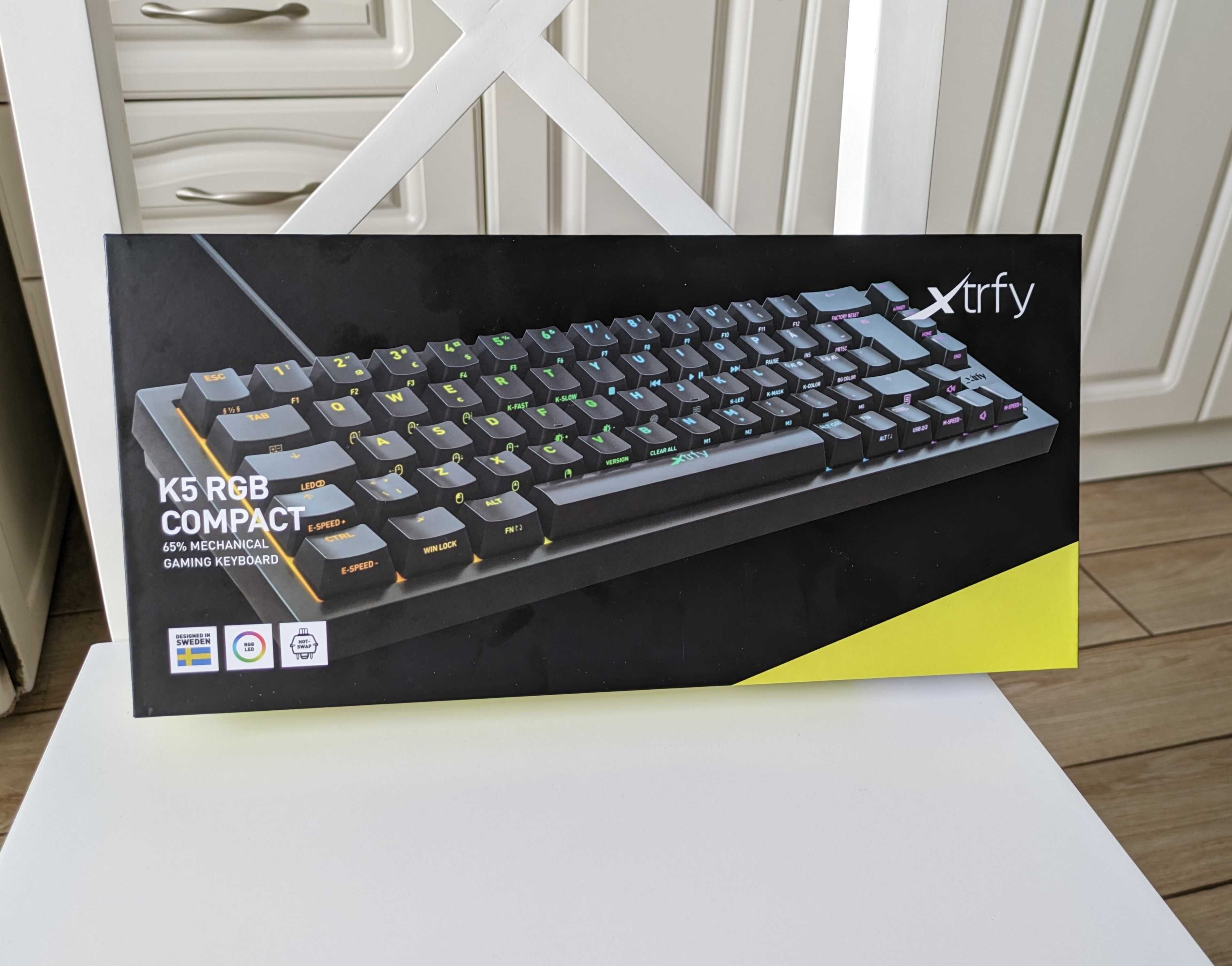 Механическая клавиатура - Xtrfy K5 RGB CPT BLACK R | Xtrfy