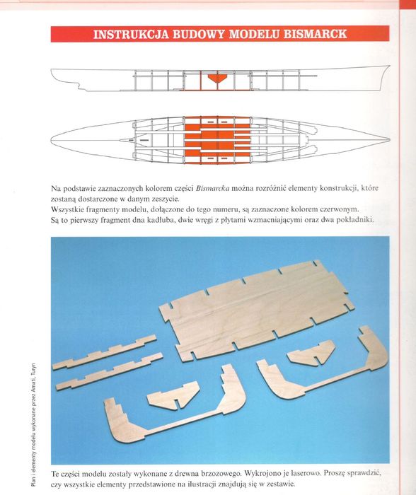 Model Bismarck Hachette 1-140 Komplet