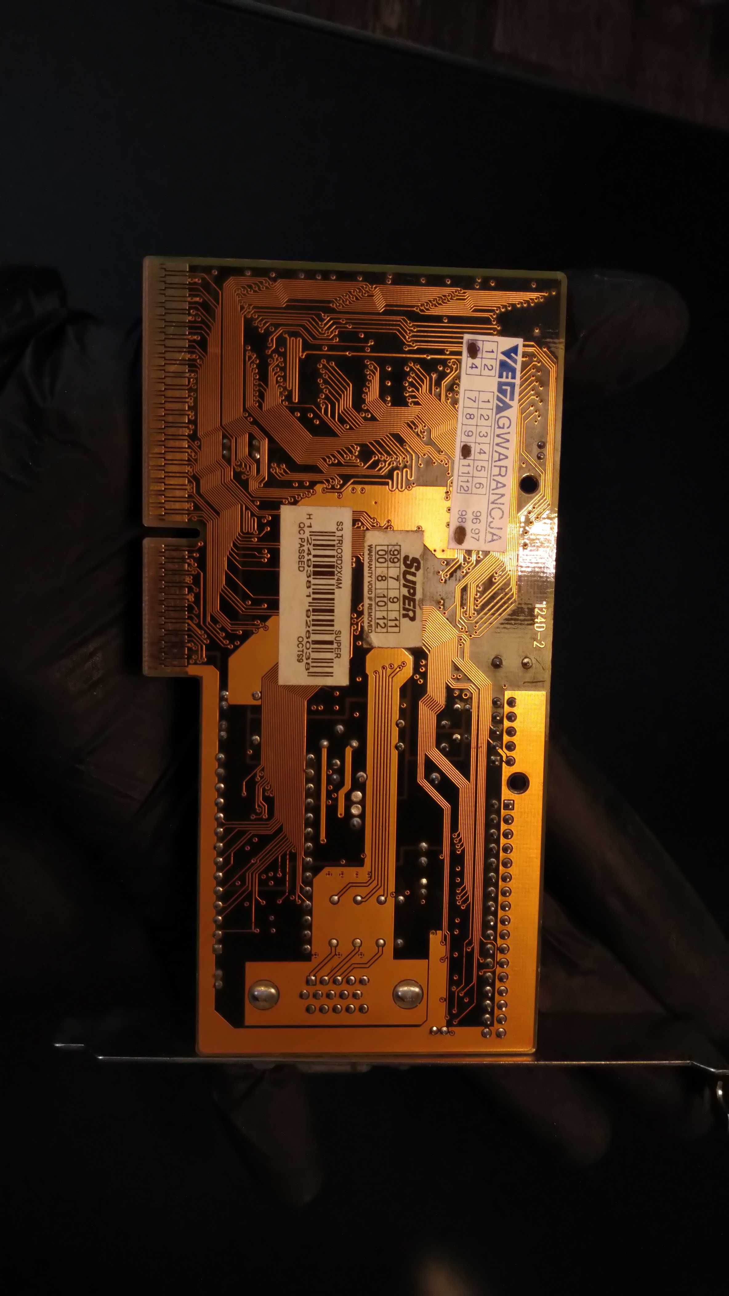 Złota karta graficzna S3 Trio 3D/2X 86C368 AGP2x 8MB 64bit rarytas