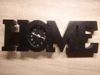 Zegar napis HOME
