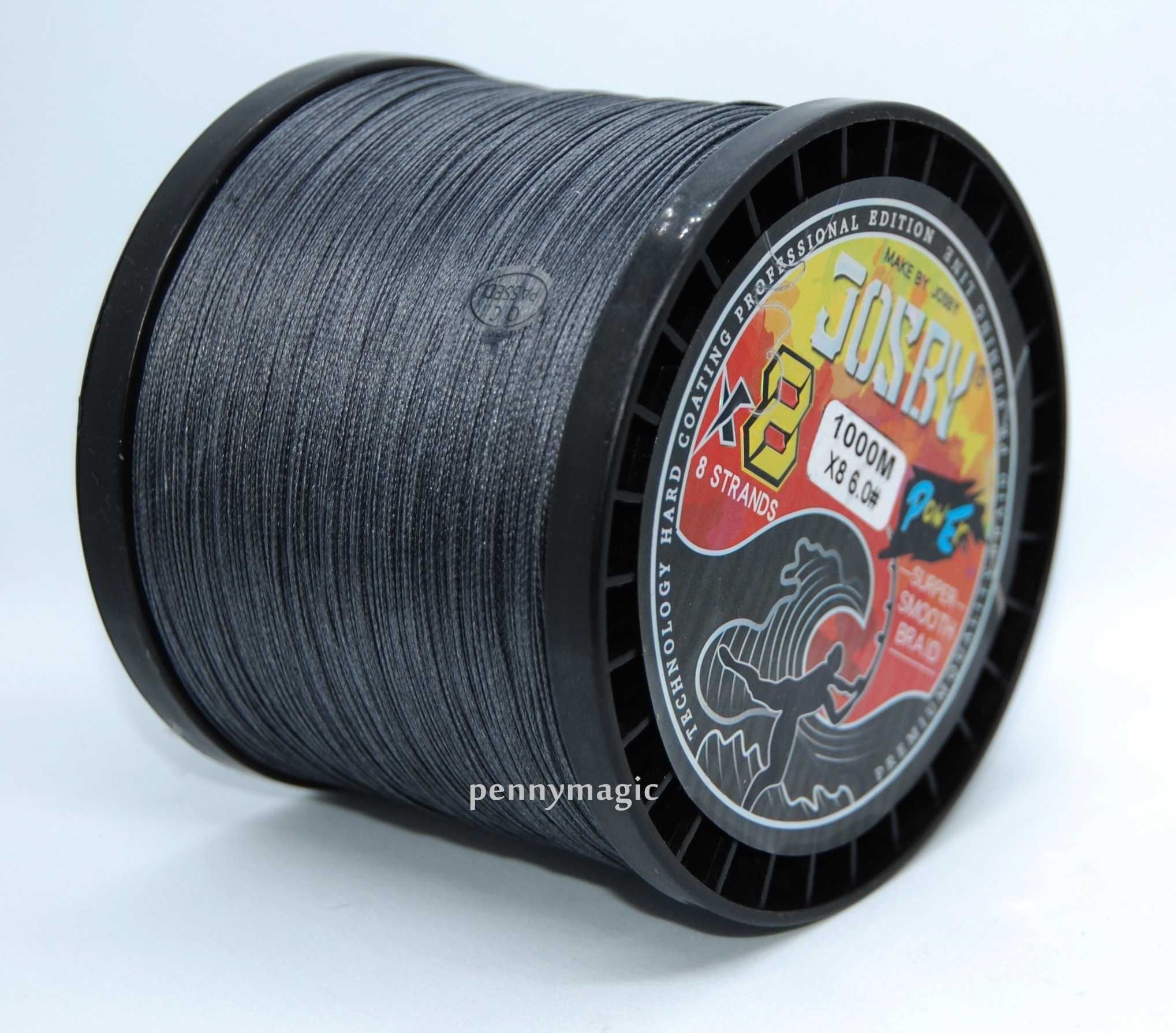 Plecionka sumowa Josby X8 1000m 0.42 mm czarna 8 splotowa