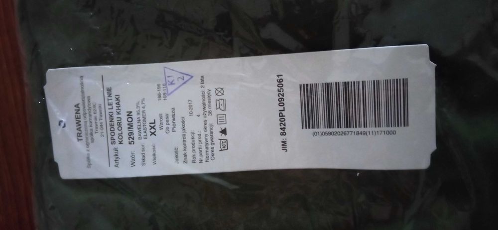 Wojskowa Koszulka letnia i spodenki komplet wz518/529 roz XXL Nowe