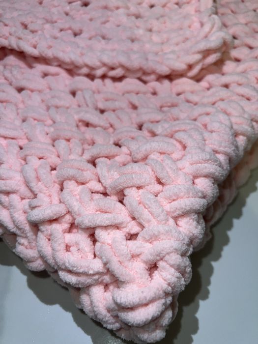 Дитячий плед із алізе пуфі 80х80 см