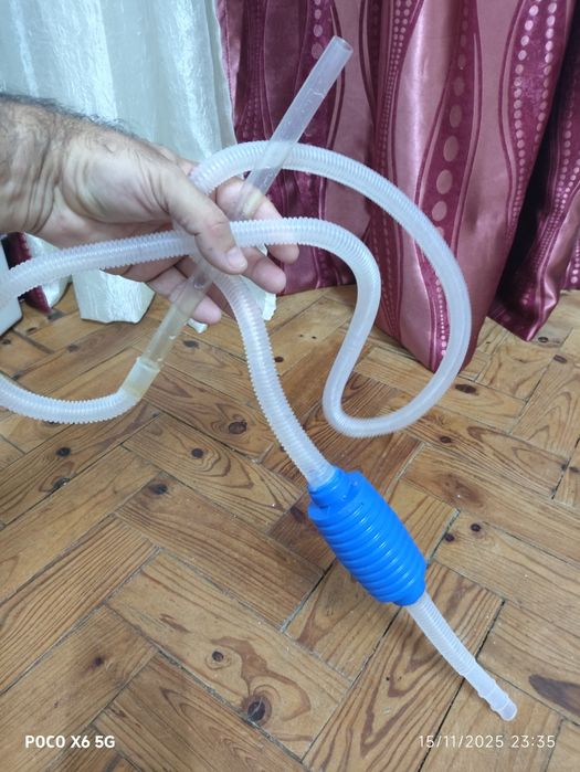 Sifão manual para aquário