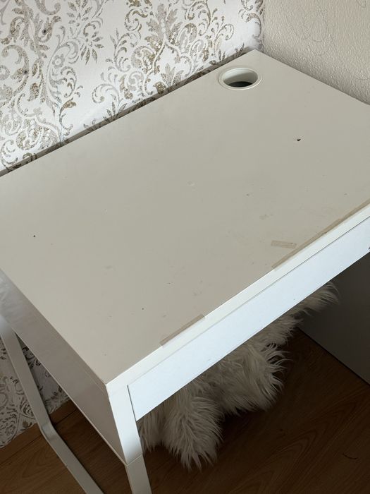 Secretaria IKEA pequena branca com gaveta Com Transporte incluído