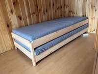 Nowe łóżko 2szt sosnowe 2w1 80x200cm materac