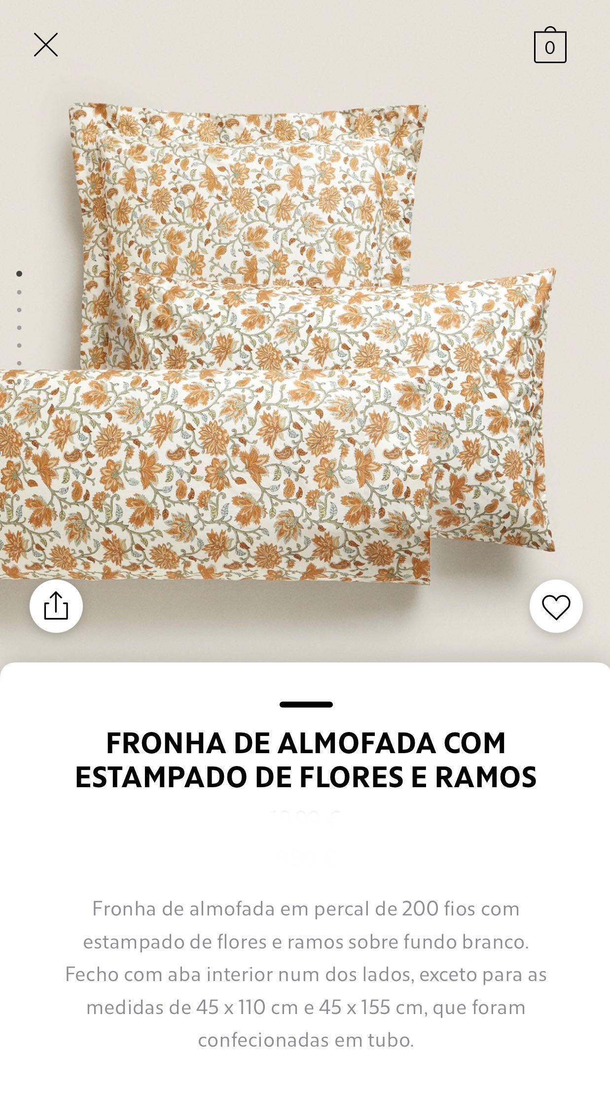 Capa de Edredão + Capas de Almofada  Zara Home NOVO