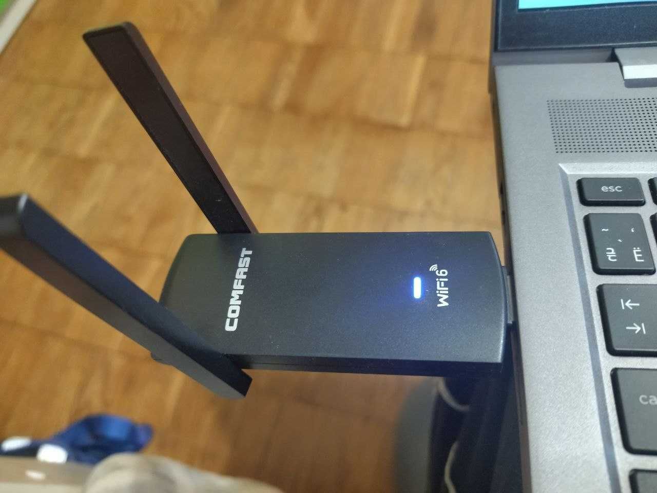 Wi-Fi 6 USB 3.0 адаптер Comfast CF-953AX двочастотний 2,4 ГГц/5,8 ГГц