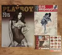 Playboy kalendarz 2015 i 2023 + dodatki + dvd.