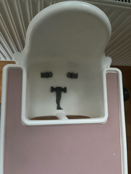 Fotelik do karmienia Ikea Antilop + podnozek + podkladka na stolik