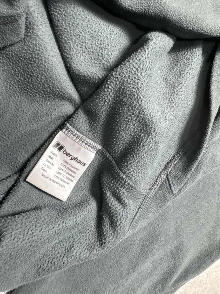 Мужская Флисовая Кофта Berghaus 1/4 Зип Оригинал Идеал L Размер