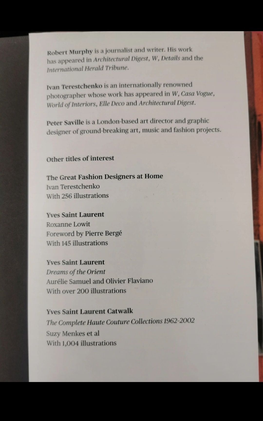 The Private World of Yves Saint Laurent & Pierre Berge  YSL anglojęzyc