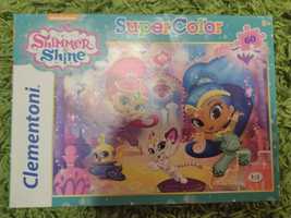 Puzzle Shimmer i Shine, Clementoni, 60 elementy