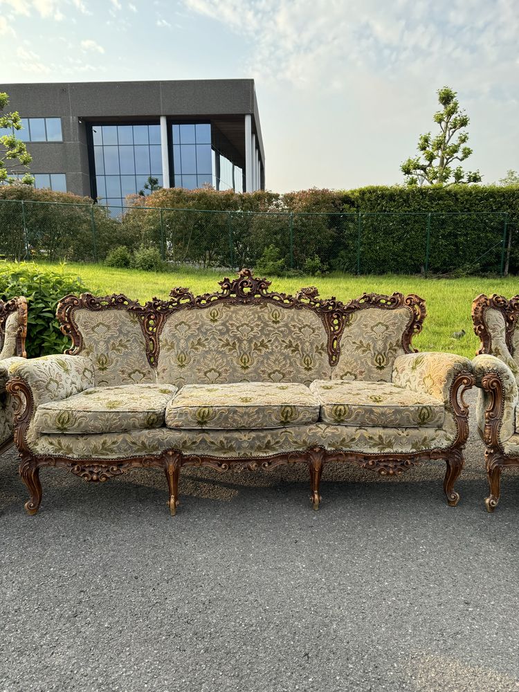 Комплект мʼяких меблів барокко, диван і 2 крісла барокко