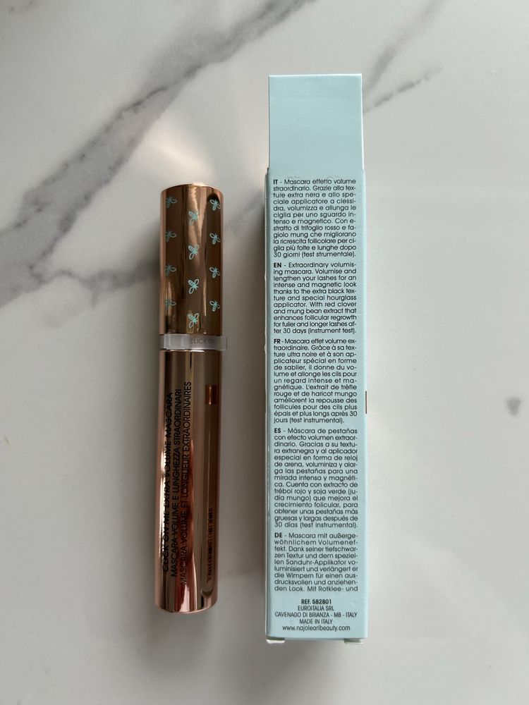 Mascara Naj Oleari Click on me extra volume tusz do rzęs czarna