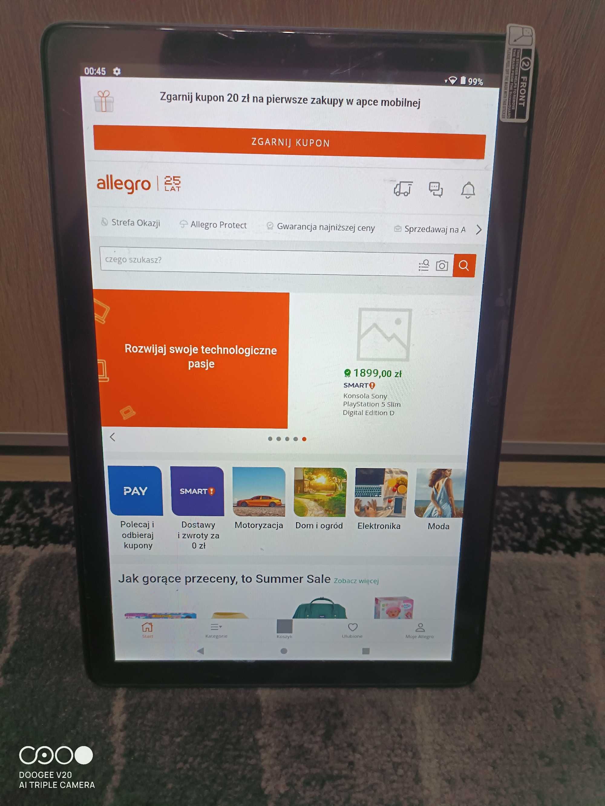 nowy tablet 10 cali 8gb 128gb android 13 zafoliowany stan ideal