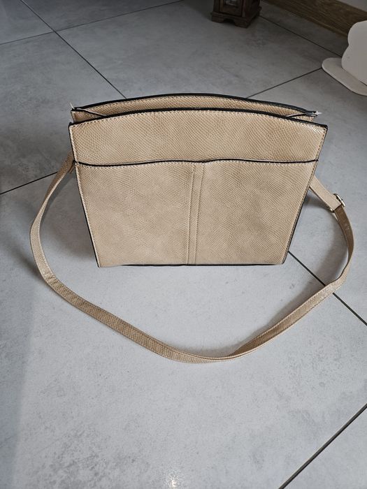 Beżowa torebka new look