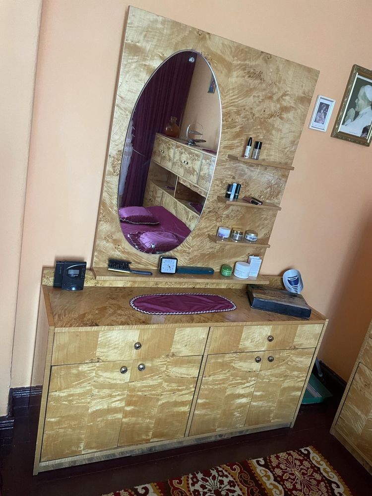 Zestaw  mebli do sypialni z PRL jak nowe art deko