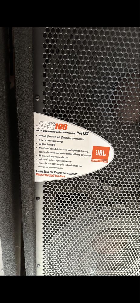 Głośniki JBL JRX 125