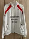 Wilson M biała czerwona tenis bluza sportowa męska unisex na zamek
