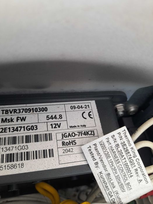 Agregat chłodni THERMO KING v 300max zasilanie 12/230V 2022rok komplet