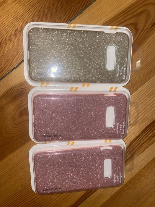 Etui plecki silikonowe samsung s10 e swiecące 3 sztuki cena za 3!!!