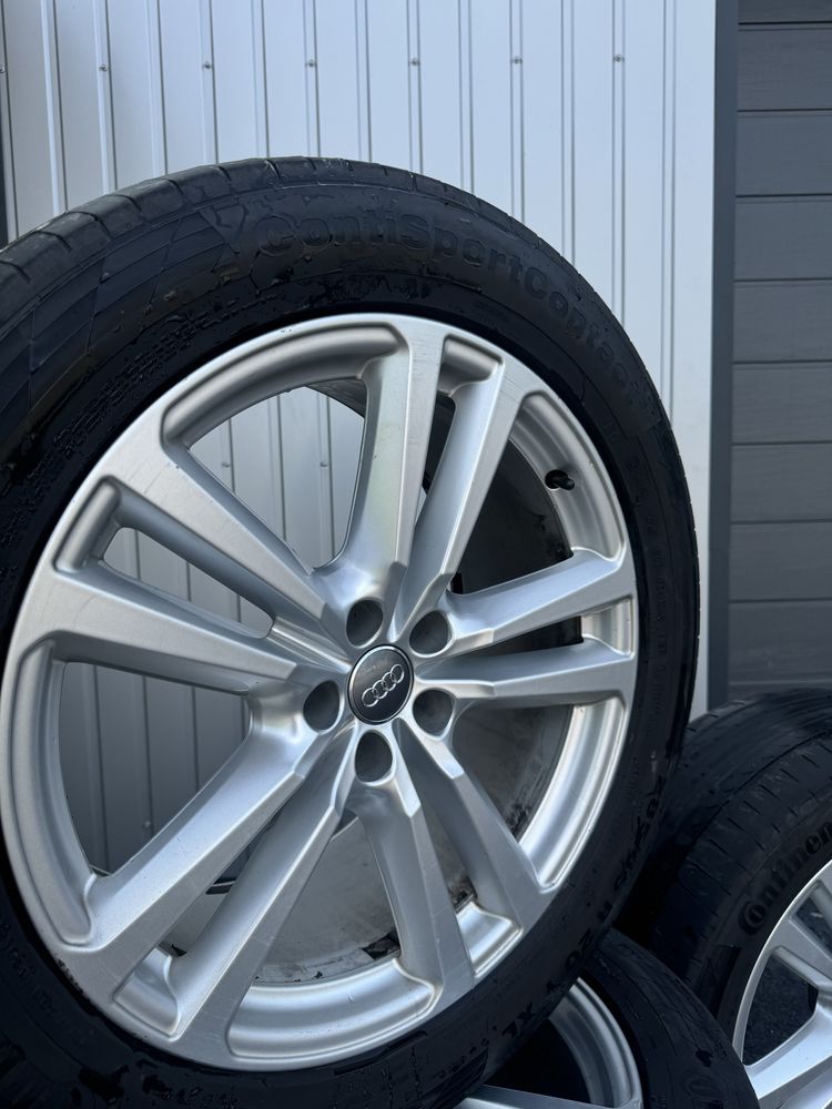 Оригінальні диски з літніми шинами audi q7 5:112 285/45 r20