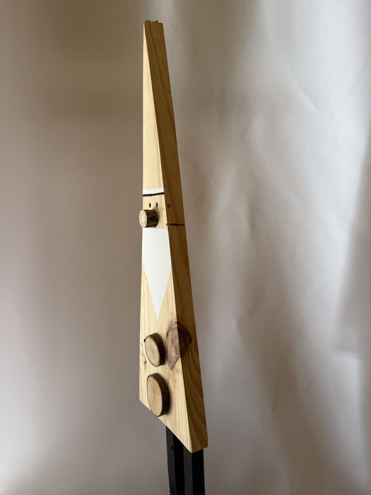 Drewniany Skrzat Świateczny - rękodzieło, drewniany, 94 cm