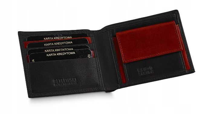 Betlewski portfel skóra naturalna BPM-VTCC-66 CZARNY mężczyzna ttst178