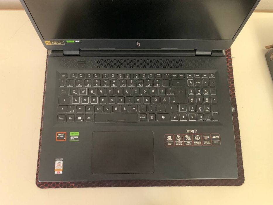 Ноутбук на Гарантії 3 роки !!! Acer Nitro 17 AN17-42-R7XK Obsidian Bla