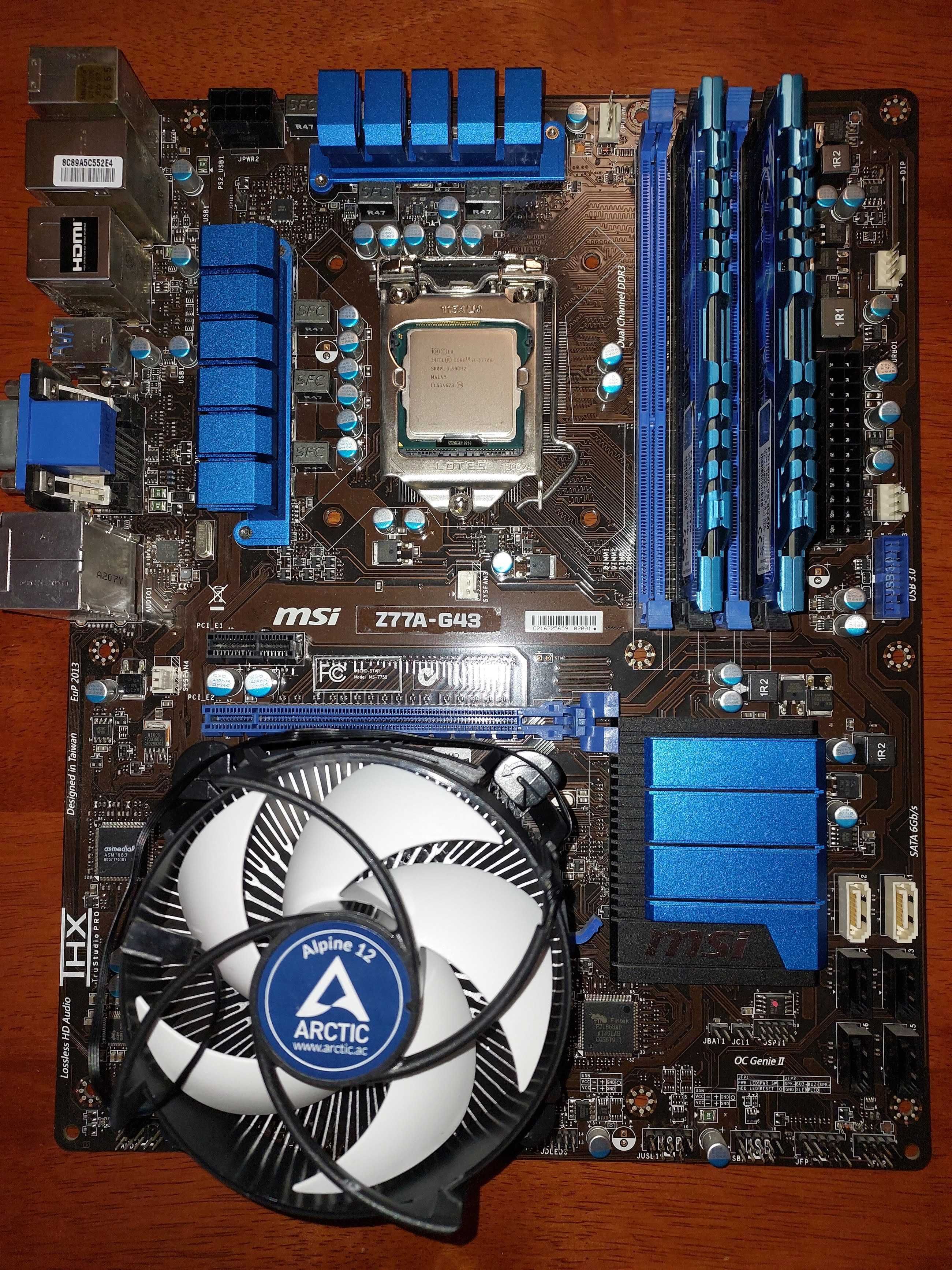 Комплект Intel 3770k + MSI Z77-G43 + G.Skill 16Gb + Arctic Alpine 12