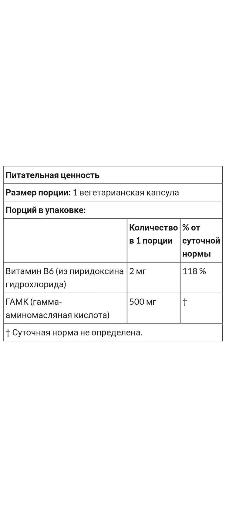 GABA, ГАБА, ГАМК, 500 мг, США, 100 капсул