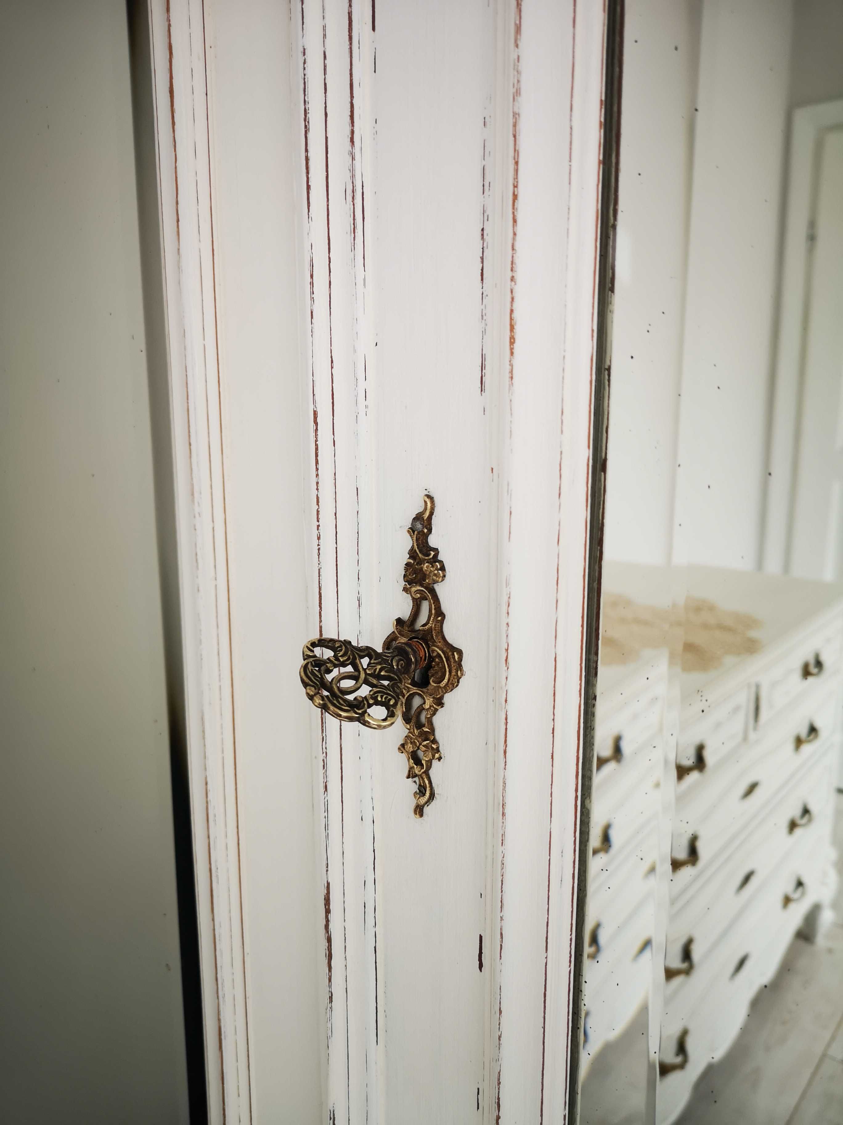 Szafa Stylowa Shabby Chic Rocaille Francuska Ludwikowska z Lustrami