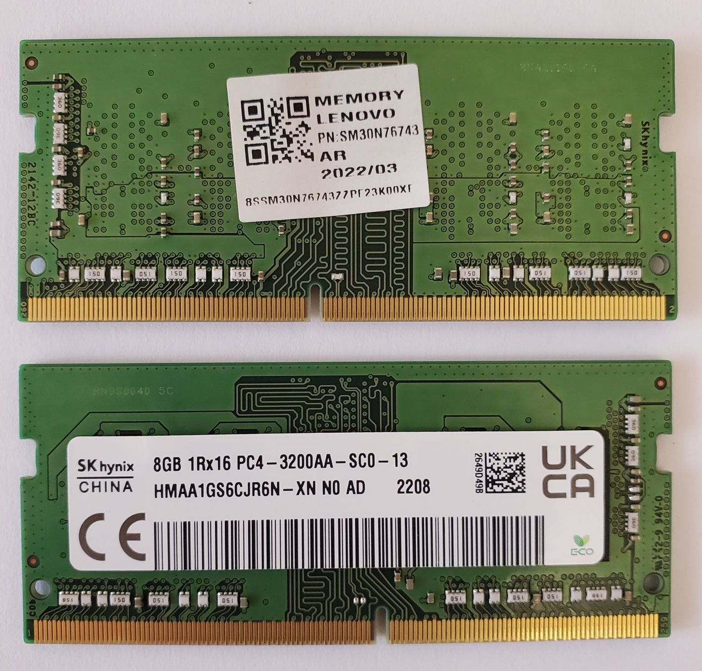 Память для ноутбука Hynix 2 х 8Gb SO-DIMM DDR4 3200 MHz