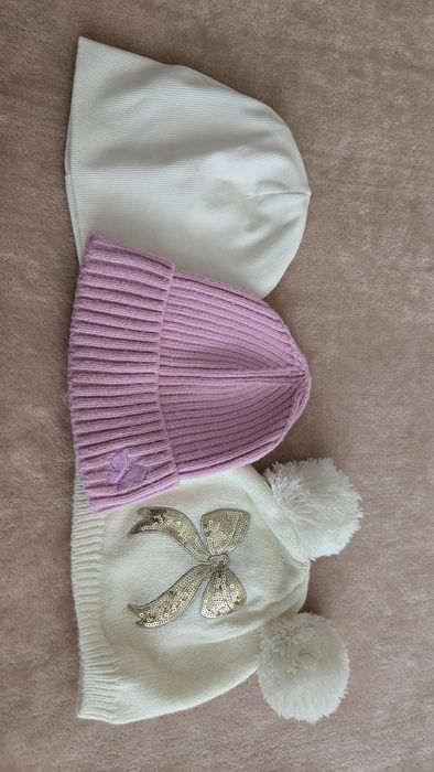 Шапка HM C&A демісезон осіння вязана для дівчинки 2 3 р 48 52 см