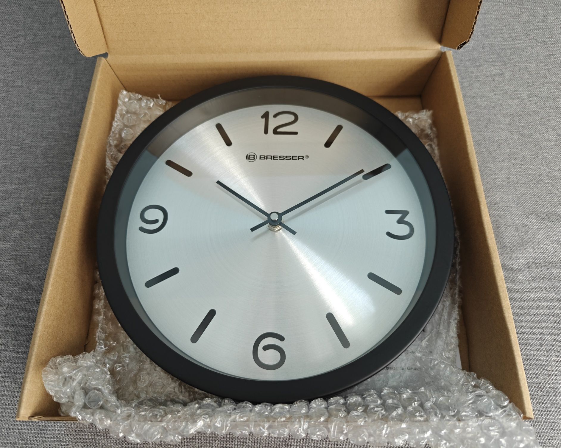 Zegar ścienny Bresser MyTime Silver Edition nowy