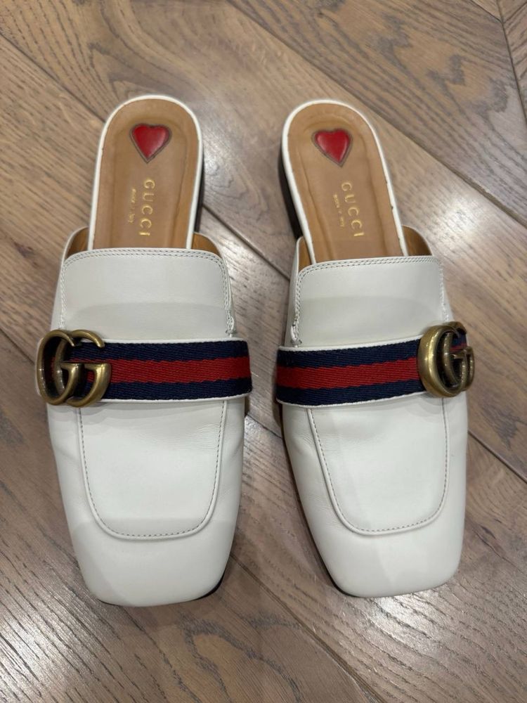 Мюлі Gucci білі оригінал 37 р