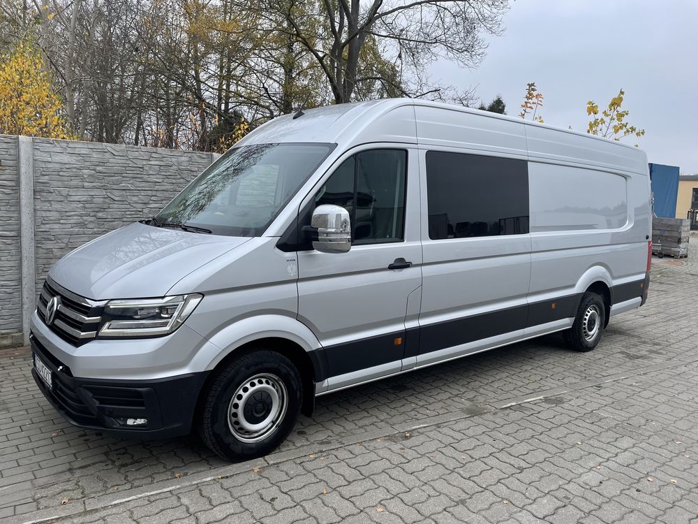 VW Crafter 180KM Automat L5H2 - brygadowy 3osobowy , full opcja !