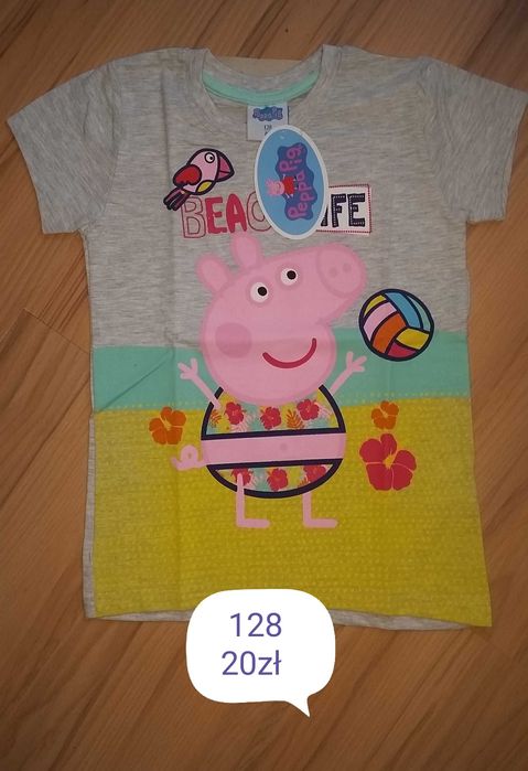 Tshirt Peppa Pig rozmiar 128