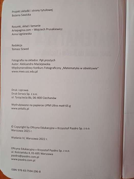 Zbiór zadań Matematyka pazdro klasa 2