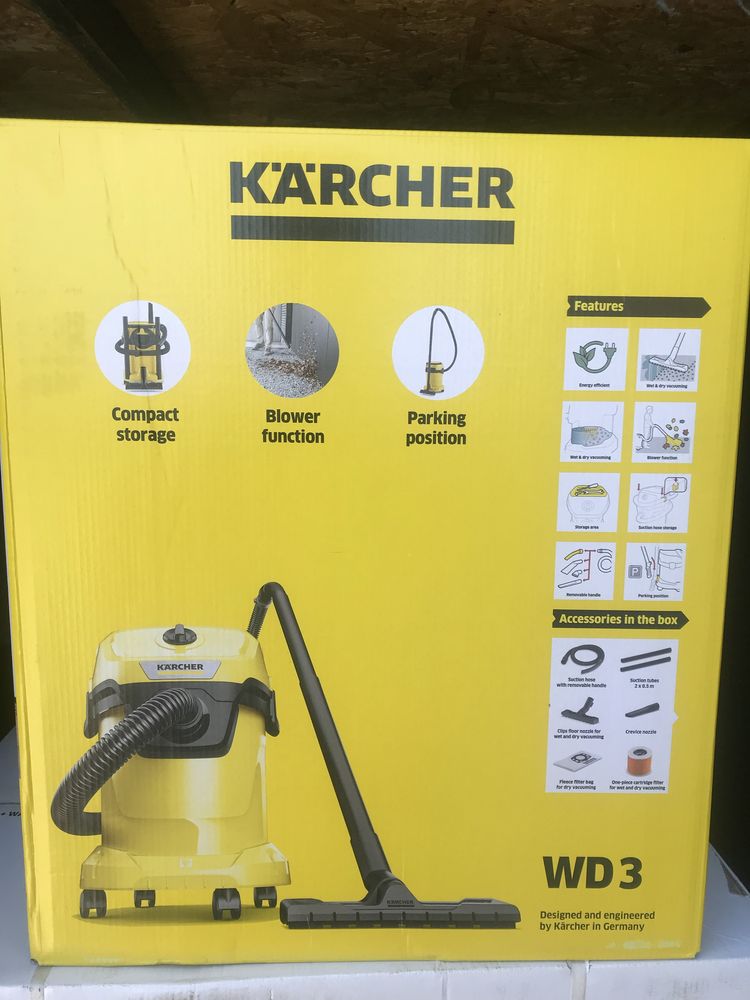 Пилосос Karcher WD3 кершер пилосос оригінал