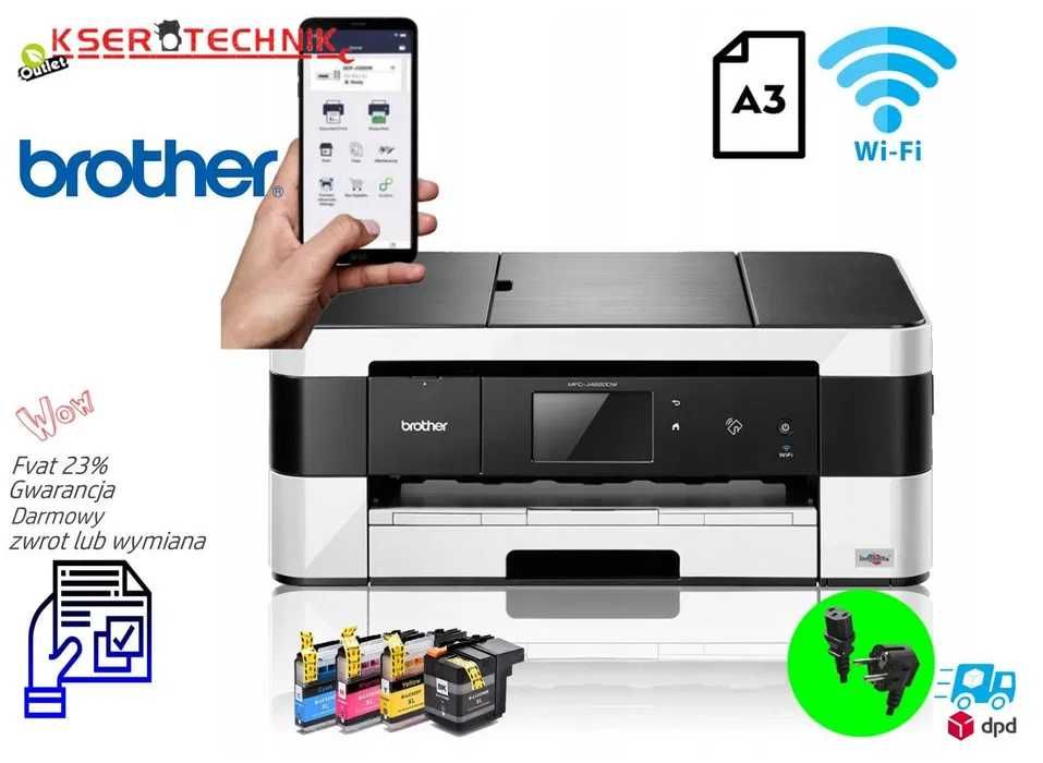 Brother MFC J 4620 DW - drukarka atramentowa 4w1 WiFi /  Duplex  / ADF