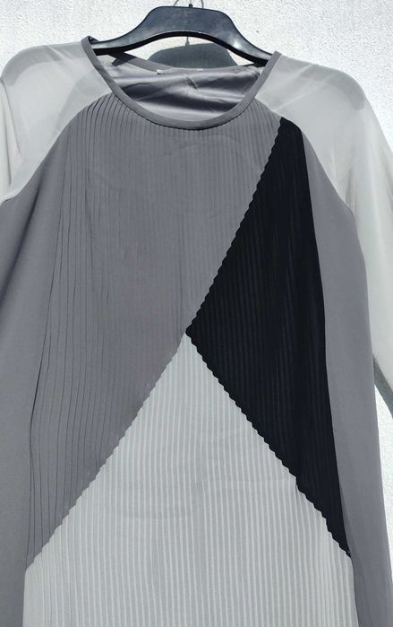 Стильное серое платье плиссе Rosemunde Copenhagen XS S